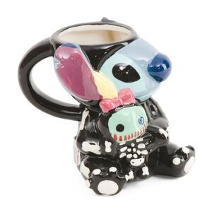 NEW Disney Stitch Skeleton Halloween Mug